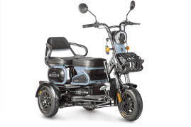 Трицикл электрический Wanshida HOT HATCH 60V 650Вт (черно-синий)