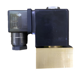 Клапан электромагнитный (10-16бар, 1/2"г-г, норм.закр, латунь, 220В) TOR