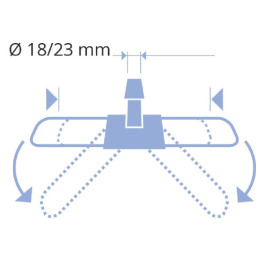 Рамка для мопов TTS (100см, металл, крепления пластик)