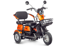 Трицикл электрический Rutrike Бумеранг (оранжевый)