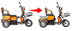 Трицикл электрический Rutrike Бумеранг (оранжевый) (022656-3240)