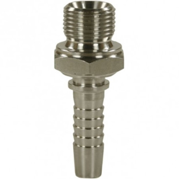 Фитинг высокого давления BSP (DN06, 1/4ш, оцинк) Robin
