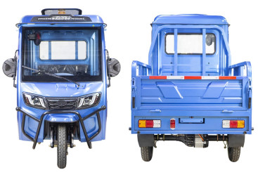 Трицикл электрический Rutrike КАРГО Кабина 1500 60V1000W (зеленый)