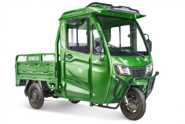 Трицикл электрический Rutrike КАРГО Кабина 1500 60V1000W (зеленый)