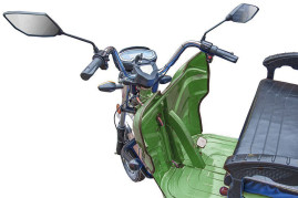 Трицикл электрический Rutrike Вояж К 1300 (зеленый)
