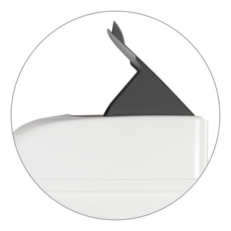 Ведро TTS ELLE (23л, педаль, ободок для мешка, белый)