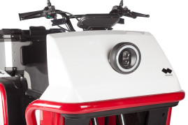 Трицикл электрический Wanshida DOUHAO 60V 800Вт (черно-бело-красный)