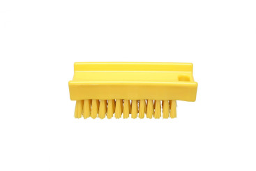 Щетка для мытья рук FBK (110х45мм, ворс жесткий, желтый)