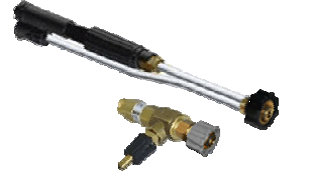 Набор для пены LS12 (2.1мм, распыл. ствол черный)