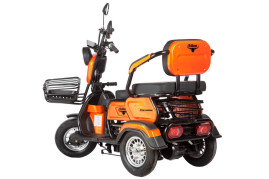 Трицикл электрический Rutrike Бумеранг (золотистый)