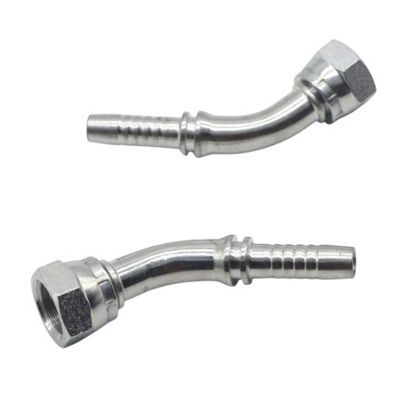 Фитинг высокого давления BSP (DN12, 3/8г, 45гр, оцинк) Robin