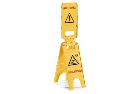 Указатель TTS &quot;Опасность споткнуться&quot; (полипроп, 3хсторонний, немецк)