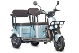 Трицикл электрический Wanshida U1-X (60V, 800W, молочно-белый)