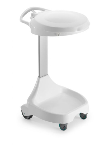 Держатель мешка TTS W-10 (колеса, крышка серая)