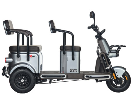 Трицикл электрический Wanshida U1-X (60V, 800W, белый) (0000307-3097)