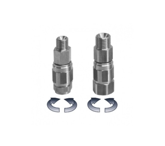 Переходник Mecline (400бар, 1/4ш-г, Viton, нерж/сталь)