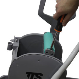 Тележка TTS NICKITA (2х15л, отжим DRY, серый)