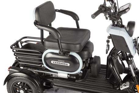 Трицикл электрический Wanshida UN MOTO 60V 650Вт (черно-красный)