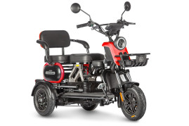 Трицикл электрический Wanshida UN MOTO 60V 650Вт (черно-красный)