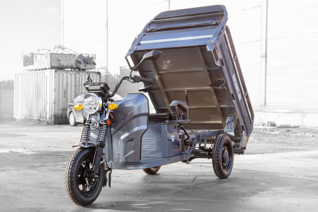 Трицикл электрический Rutrike Мастер 1500 60V 1200W (серый) (026653-3289)