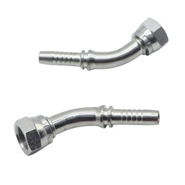 Фитинг высокого давления BSP (DN12, 1/2г, 45гр, оцинк) Robin