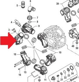 Всасывающий корпус насоса Comet (BPS300, поз.1)